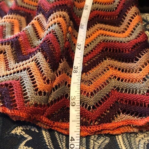 36point5 women's rust chevron knit fit and flair sleeveless lined Dress small‎ - Picture 8 of 10